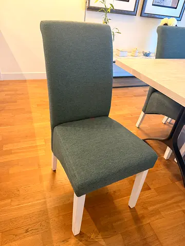 Six Blue Dining Chairs 200