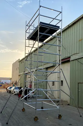 Used and new both aluminum scaffolding available