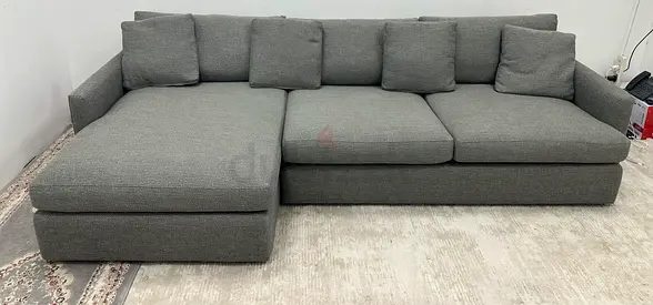 Looks great condition cratebarrel grey color sofa