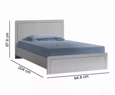 single bed with ortopedic mattress -300 aed