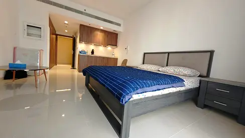 Furnished studio|Available for rent| multiple chqs