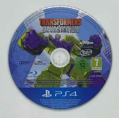 Transformers: Devastation disc only Ps4