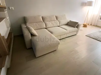 Ikea Eskilstuna L shape sofa Bed Beige Excellent condition