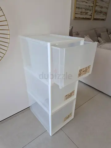 Muji, Storage Boxes, each box W 34 x D 44.5 x H 30 cm, 3 pieces, stacking