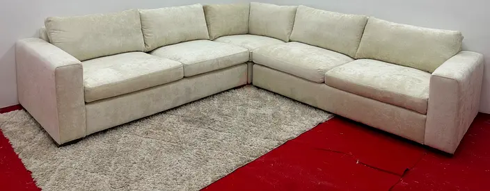 Brand new condition pottery barn beige color corner sofa