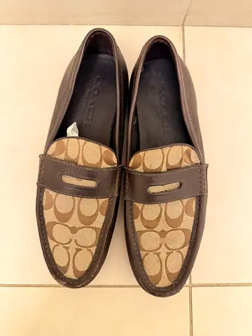 Coach leather shoes for men brand new