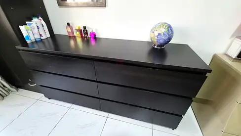 Perfect Ikea malam chest drawer for sale aed 300