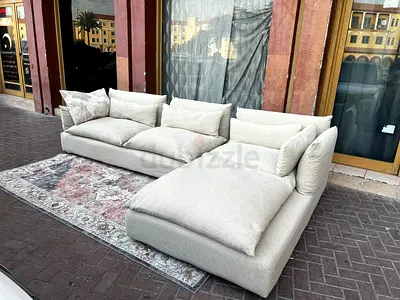 Marina home Feather filled sofa Beige