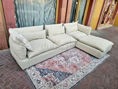 Perfect condition Marina home Feather filled L Shape Sofa