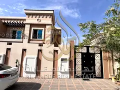 Traditional villa for annual rent in Hoshi, Sharjah, 4 master bedrooms, private elevator, central AC