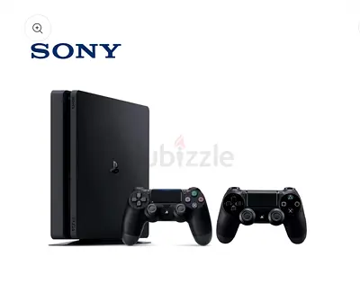 Sony Playstation 4 - 500 GB - Slim Version, PS4 (CUH-2000A B01) with 2 Controller