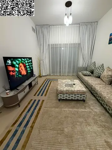 For rent in Ajman (Al Nuaimiya, next to Alhan Cafe): Spacious 2-bedroom apartment with a living roo