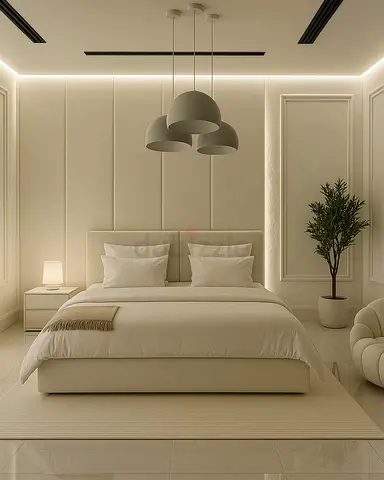 Brand New Double Size Bed Frame With Mattress. Luxury Upholstered Fabric Bed Frame With Mattress