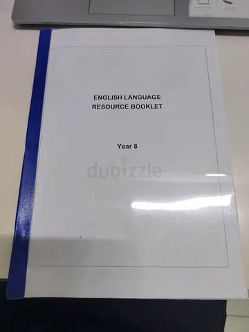 English Language Resource Booklet - Year 8