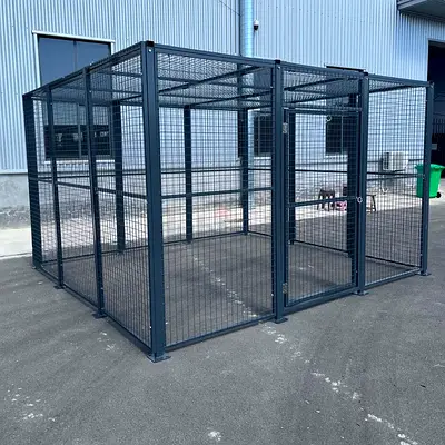 Heavy-Duty Steel Storage Cage / Security Enclosure - Large