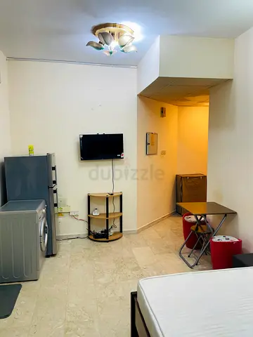 Fully Furnished Studio room with Balcony and Closed kitchen / Rolla street, Burdubai.