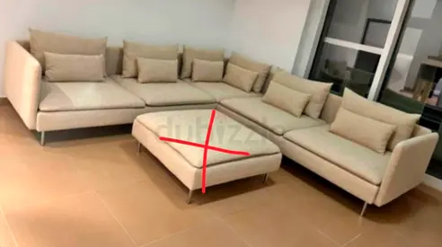Ikea Soderamn Corner Sofa Beige Excellent condition
