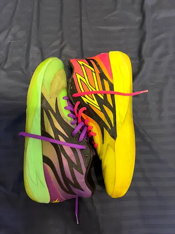 Lamelo Rick and Morty multicolor basketball shoes, size 44 eu (one pair)