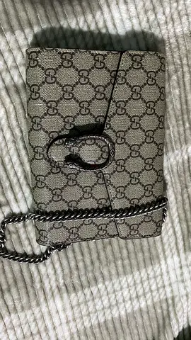 Gucci Dionysus GG Supreme wallet on chain - preowned