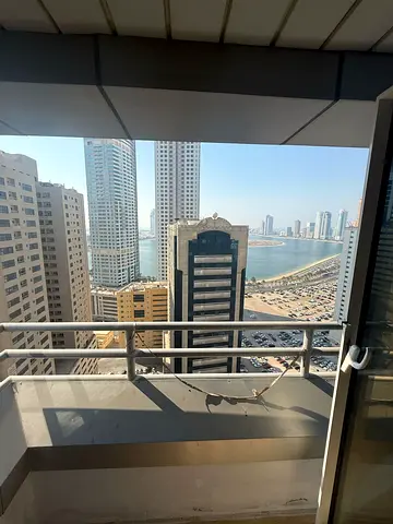 Free gym, pool, parking & landlord-paid AC. Spacious 3-bedroom apartment with 3 bathrooms, built-in wardrobes and premium finishing in Al Taawun.