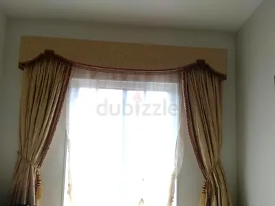 GOLD SATIN CURTAIN