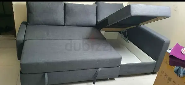 Ikea L shape sofa store cum bed and