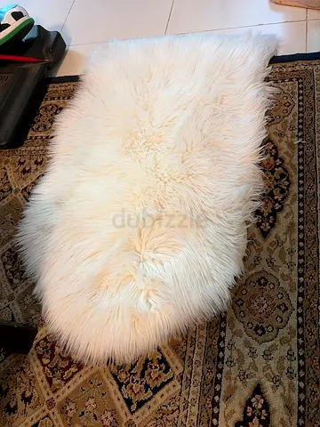 IKEA Sheepskin Rug - Cream White, Soft and Fluffy