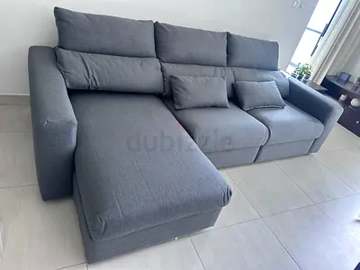 Light grey Ikea eskilstuna sofa bed