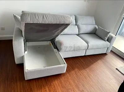 Ikea Eskilstuna L shape sofa Bed Gray