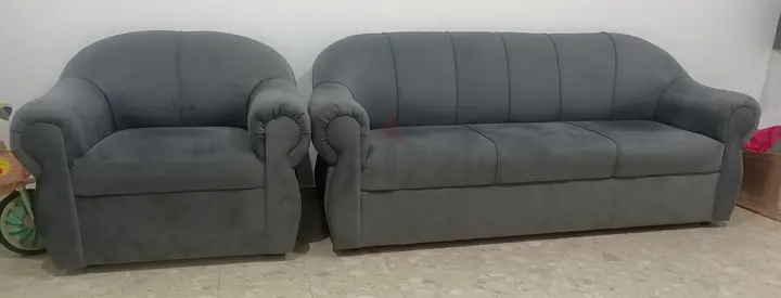 Gray 3+1-Seater Sofa, less then a year old - Good Condition
