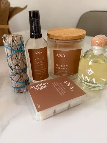 ANA Home Fragrance Set - Candle, Reed/Room Spray  Sage Bundle