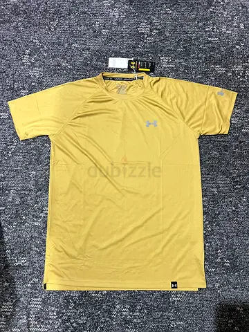 Under Armour Mens Yellow Performance T-Shirt - Size Tag Attached