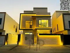 Luxury 3-story villa for sale in one of Ajman's best areas, fully equipped with air conditioning, fe
