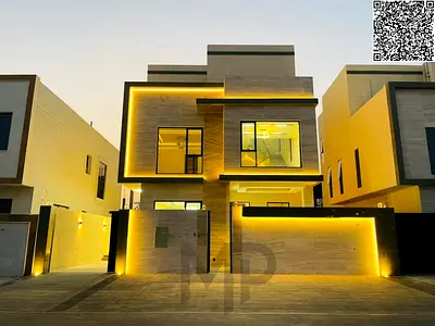 فيلا فاخرة 3 طوابق للبيع في أفضل مناطق عجمان، شاملة المكيفات، بتشطيب ممتاز وموقع استراتيجي قريب من جميع الخدمات