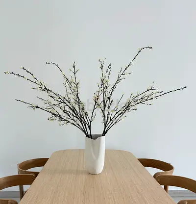 Large Vase + Artificial Flowers Arrangement Bloomr