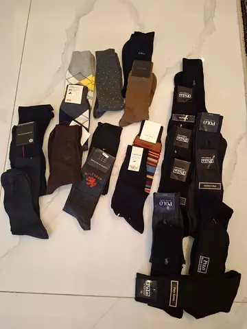 Bundle of assorted NEW mens dress socks - RL, Paul Smith, armani, gant.hilfiger etc