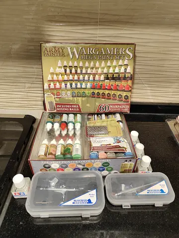 Army Painter Warhammer / Model Paint Set + 2 Airbrushes – Excellent Value – AED 100