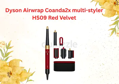 New Dyson Airwrap HS09 multi-styler and dryer Straight+Wavy (Red velvet/Gold)