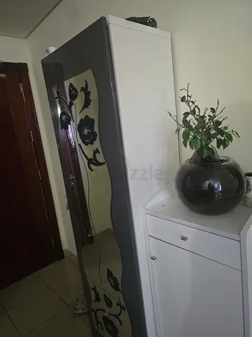 Large White and grey shoe cabinet
