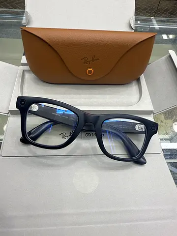 Ray-Ban meta black acetate prescription eyeglasses with case wayfarer gen2