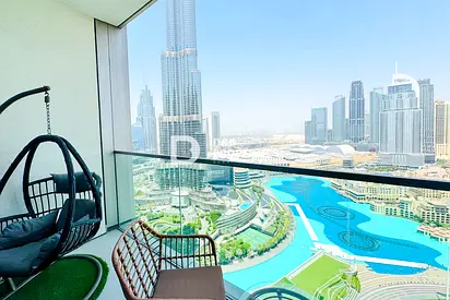 Elegant | Burj and Fountain View | Furnished