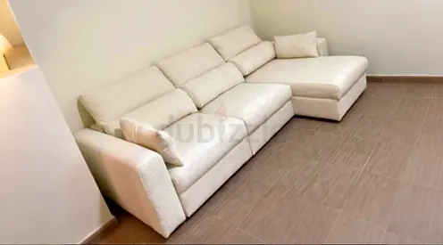 Ikea Eskilstuna L shape sofa Bed Beige Excellent