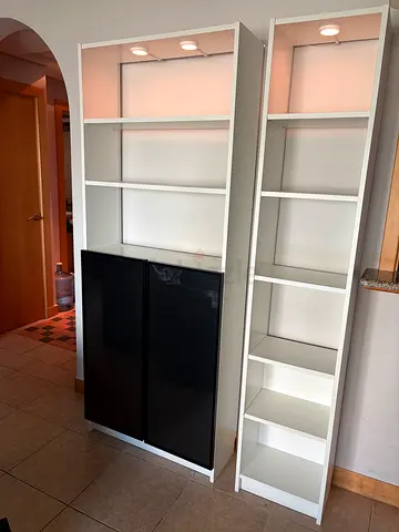 IKEA Billy Bookcases - 2 Parts - Lighting - Brand New