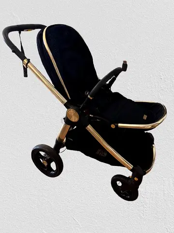 Mamas  Papas Ocarro Stroller with Carrycot and Mattress, Navy/Gold, Excellent Condition