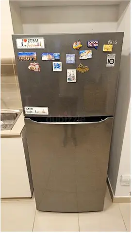 LG Top Freezer Refrigerator - 2-Door, Stainless Steel Finish