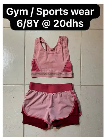 Girl 6-8 Gym sports wear