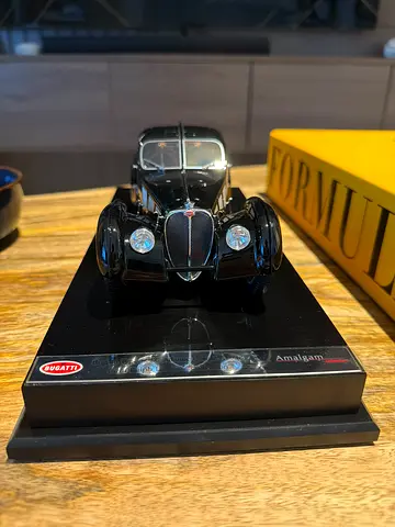 1:18 Ralph Lauren Bugatti Type 57S Atlantic Model - Black on Display Base