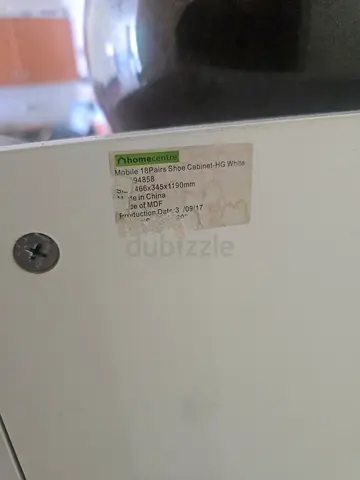 Shoe cabinet white in Good Working Condition
