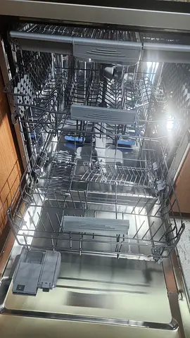 Modern Built-In Dishwasher with Multi-Level Racks