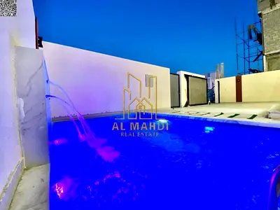 Own your dream villa Modern design with pool and roof Registration fees included Close to the mosqu